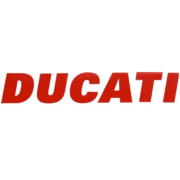 ドゥカティ ロゴステッカー(切り文字タイプ/レッド/160mm)　22406