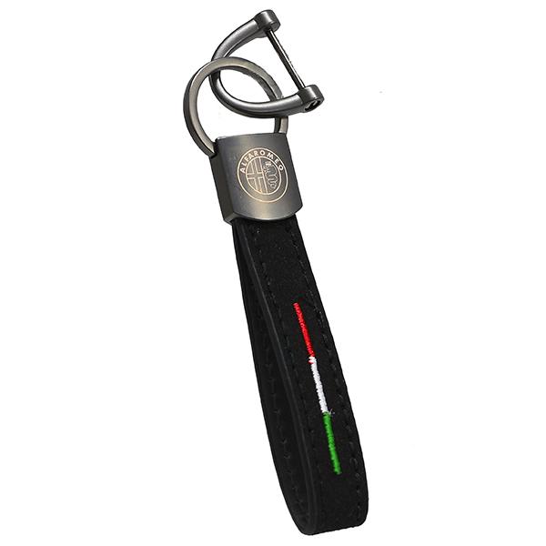 アルファロメオ ブラックストラップキーリング　22632