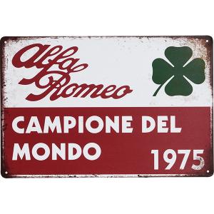 アルファロメオ Alfa Romeo Campione del Mondoヴィンテージスタイルサインボード　23142