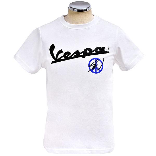 ベスパ オフィシャル ショーン・ワザースプーンコラボレーションTシャツ(ホワイト)　23354