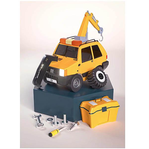 Garage Italiaオフィシャル フィアットPANDA Living 4X4ポスター(Mech...