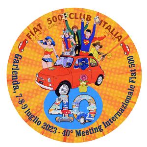 フィアット FIAT 500 CLUB ITALIA 2023 40th Meeting 2023 ステッカー　24963｜itazatsu