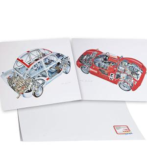 アバルト（ABARTH） 595 -シリーズ4-(レッド)イラストレーションby 林