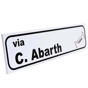 ABARTH CLUB TORINO Carlo アバルトストリートプレート　25260｜itazatsu