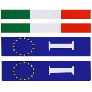 EU&イタリア国旗ステッカーセット　6361