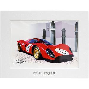 Ferrari フェラーリ F40イラストレーション (フロントビュー) by