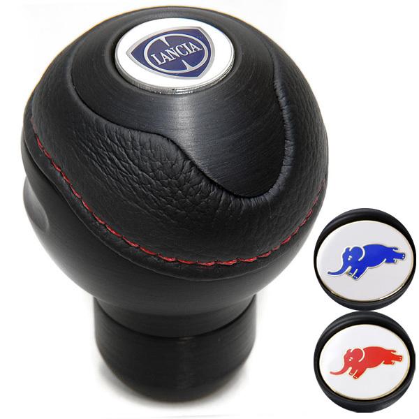 BLACK社製アルミ&amp;レザーシフトノブ -TUNE IT BLACK (ノーマル)- ランチア　ti...