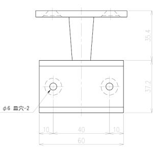 WT-B4 壁受けウエスト 黒 手すりブラケッ...の詳細画像2
