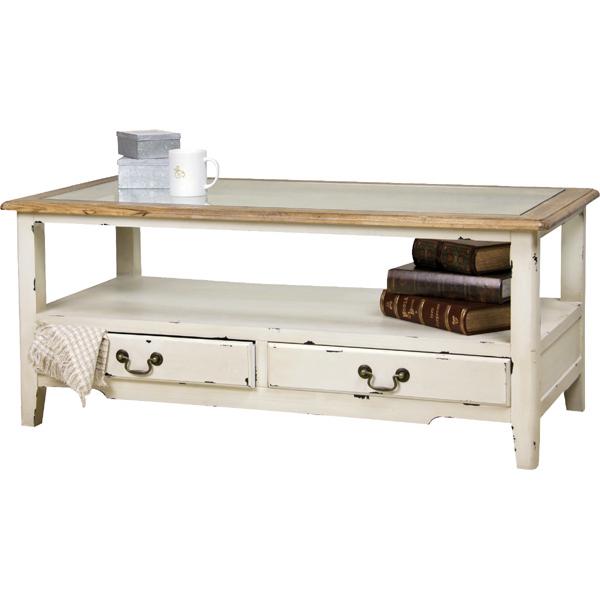 コーヒーテーブル COL-013 アンティーク リビング センターテーブル 天然木 木製 ローテーブ...