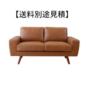 ジェネラル2人掛け GS-77LBR ビンテージソファー レザーソファ 合成皮革 リビング アンティーク  シンプル 【送料別途見積】｜itcom-ec