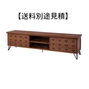ロブ TVボード ワイド GUY-653 木製 テレビ台 収納家具 扉付き 引き戸 アンティーク ローボード リビング モダン レトロ 【送料別途見積】｜itcom-ec