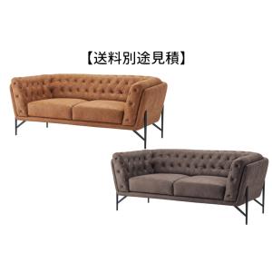 【送料別途見積】ソファ HS-71 ソファー 3人掛け 3人用 おしゃれ キャメル グレー 黒 ブラック 木製 アームレスト 肘付き アンティーク レトロ｜itcom-ec