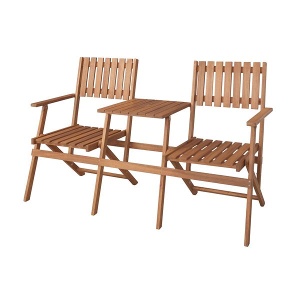 テーブル付きフォールディングチェア NX-931 ラソル穴付き 肘付き テーブル チェア アウトドア...