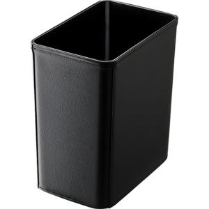 ゴミ箱 ダストボックス RSD-555B 東谷 レザータッチくず入れ 角小 8.3L ブラック 日用雑貨｜itcom-ec