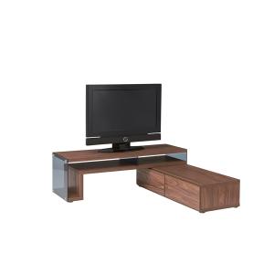 フレキシブルTVボード125 SO-225WAL ＴＶボード テレビボード ＴＶ台 テレビ台 ブラウン 茶色｜itcom-ec
