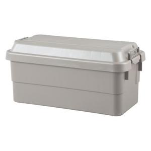 トランクカーゴ 70L TC-70GY 収納ボックス 収納ケース 容量50リットル 箱 アウトドア 衣類収納 おもちゃ箱 フタ付き 座れる｜itcom-ec