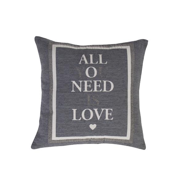 クッション ラブ TTC-115GY 欧米 インテリア グッズ 正方形 アメリカン おしゃれ モダン