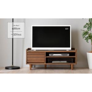 TWICE（トワイス） テレビ台 ローボード 幅90cm TW37-90L テレビボード 収納 リビング 32型 32V コンパクト 天然木 おしゃれ ナチュラル｜itcom-ec
