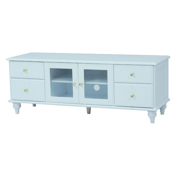 TV台 (ホワイト) MTV-5882WH ローボード テレビ台 収納 猫脚 木製 桐材 新生活 幅...