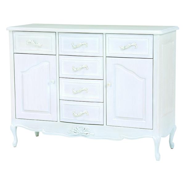 ハンプトンシリーズ キャビネット RCC-1362AW アンティークホワイト チェスト 収納 ホワイ...