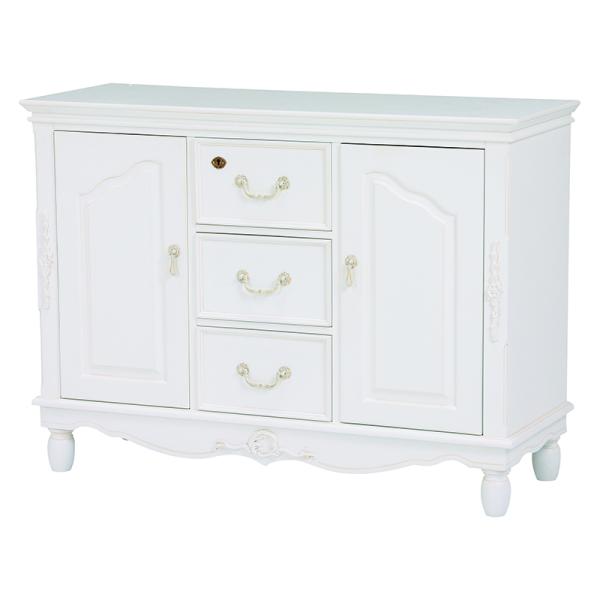 ハンプトンIIシリーズ キャビネット RCC-1583 チェスト 収納 ホワイト 白