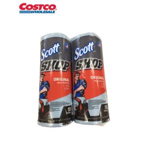 コストコ スコット ショップタオル 55シート×2ロール Scott SHOP TOWELS 自動車 バイク カー用品