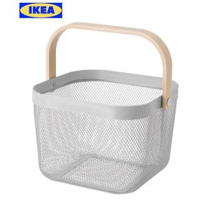 IKEA イケア RISATORP リーサトルプ バスケット かご 収納 グレー 灰色｜itcom-ec