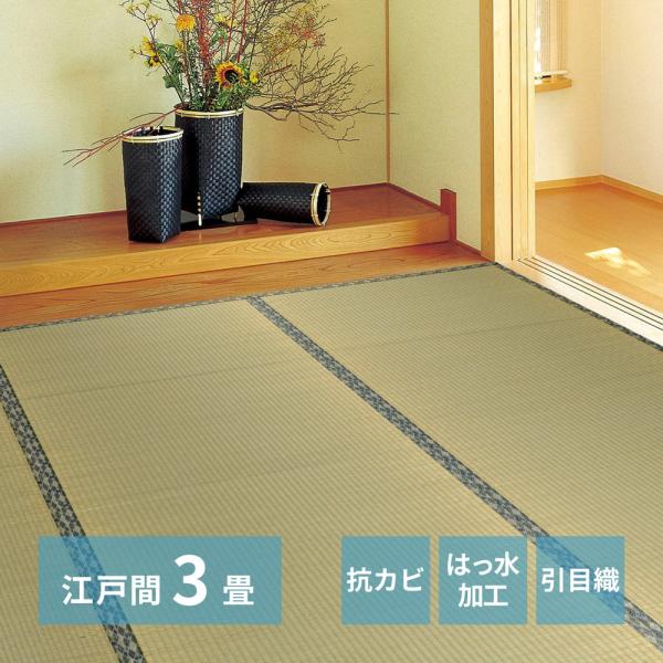 い草カーペット 白馬（はくば） 江戸間3畳 江戸間3帖 約174×261cm 142732430 い...