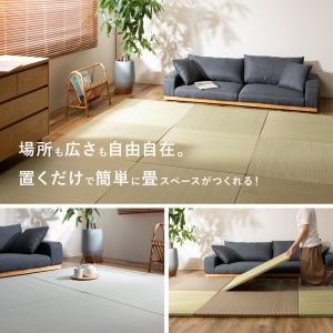 【9枚セット】新素材で丈夫 ハイブリッド置き畳...の詳細画像3