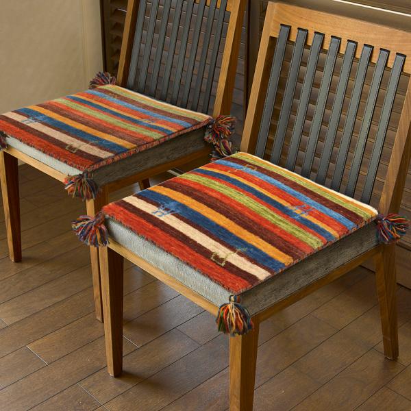 ギャッベ　チェアパッド　LORRI BUFF　LONDON MU　270034000　クッション　レ...