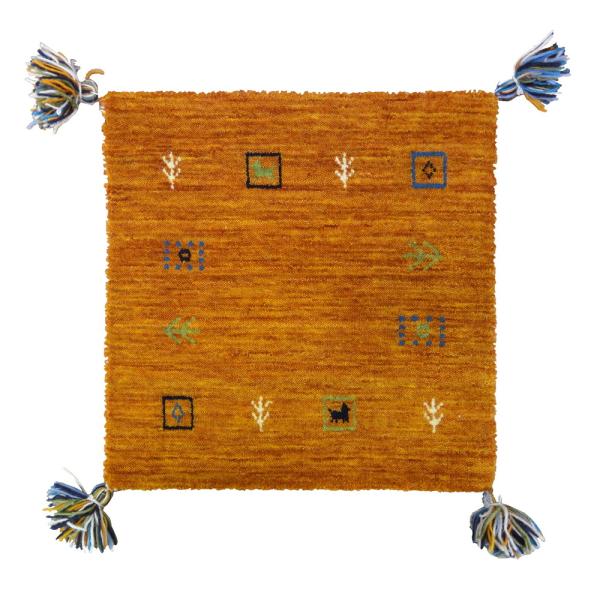 ギャッベ　チェアパッド　LORRI BUFF　L4　270038901　クッション　レトロデザイン　...