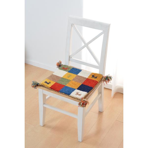 ギャッベ　チェアパッド　GABBEH LORRI BUFF　A4　270069000　クッション　レ...