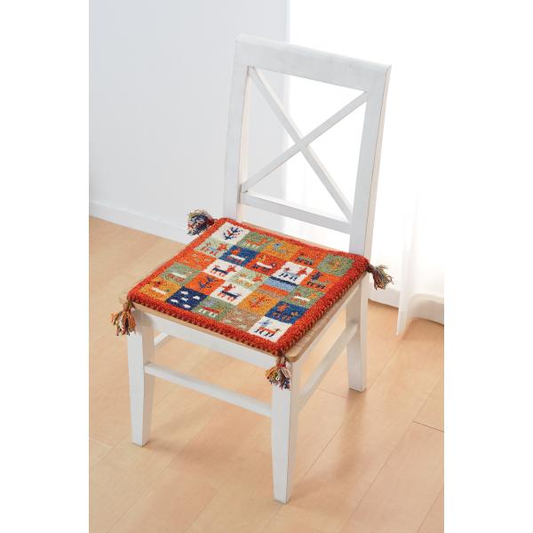 ギャッベ　チェアパッド　GABBEH LORRI BUFF　A5　270069100　クッション　レ...