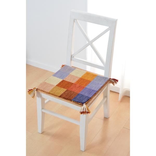 ギャッベ　チェアパッド　GABBEH LORRI BUFF　A2　270069300　クッション　レ...