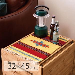 手織りウールのキリム　テーブルマット　270081002　約32×45cm　キッチン用品　ハンドメイド　インテリア　キリムマット　アウトドア　キャンプ｜itcom-ec