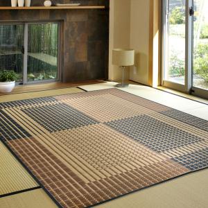 国産い草ラグ 右京(うきょう) 約191×191cm 81894300 畳 たたみ 日本製 湿度調整 リビング 和室 吸湿 消臭 抗菌 抗カビ シンプル｜itcom-ec