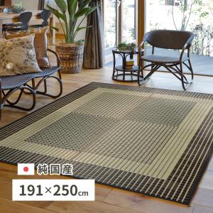 国産い草ラグ 栄山 約191×250cm 81936511 畳 たたみ 日本製 湿度調整 リビング 和室 吸湿 消臭 抗菌 抗カビ シンプル｜itcom-ec