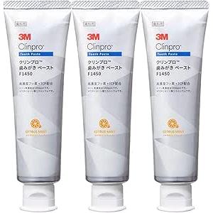 3M クリンプロ 歯みがきペースト F1450 シトラスミント 90g 3本 歯磨き粉