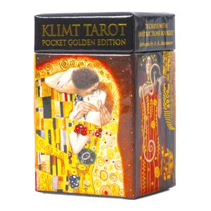 タロットカード 78枚 マルセイユ版  クリムト タロット ゴールデン ミニ エディション KLIMT TAROT POCKET GOLDEN EDITION  日本語解説書付き　正規品｜クロノスゲート Yahoo!店