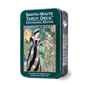 タロットカード ライダー版 タロット占い  スミス-ウェイト センテニアル タロット 缶入り　Smith-Waite Centennial Tarot Deck in a Tin 日本語解説書付き