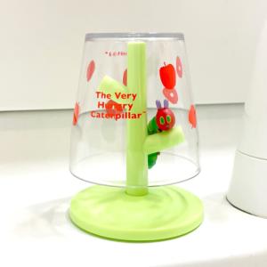 はらぺこあおむし ミニ うがい コップスタンド 可愛い 誕生日 プレゼント EC-3389 ギフト コップ グラス 絵本 エリックカール 送料無料