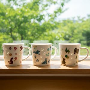 単品 肉球マグカップ ほたる手 蛍手 蛍彫り ...の詳細画像5