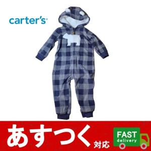 ブルー グレー チェック carters ボーイ ガール ルームウェア お出かけ キッズ  G2103097-G2103111