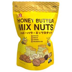 （楽一フーズ ハニーバターミックスナッツ 500g）ナッツ加工品