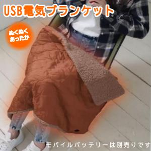 （USB 電気ブランケット オレンジ 90×60cm YCB-CU25C）USB