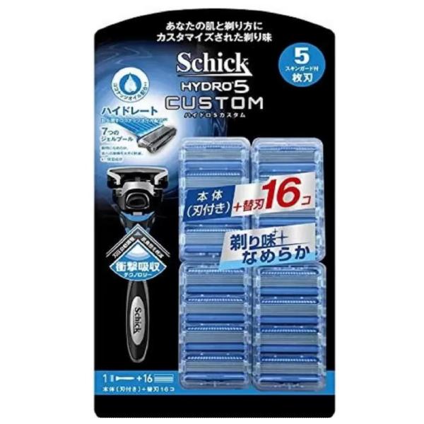 Schick シック ハイドロ5 カスタム 5枚刃 本体刃付き +替刃16コ ひげそり カミソリ 顔...