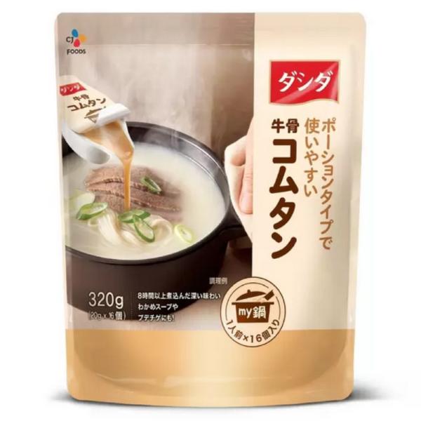 （ダシダ 牛骨コムタン 320g（20g×16個） ポーションタイプ）コムタン スープ 1人前 エキ...