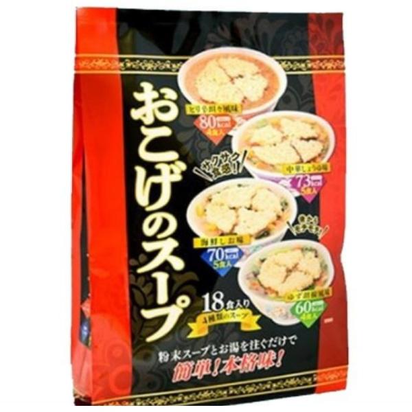 （カネスコーポレーション おこげのスープ 18食入）五穀 中華しょうゆ ピリ辛坦々風味 ゆず胡椒風味...