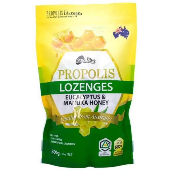 （True Blue プロポリスのど飴 800g）プロポリス含有食品 キャンディー マヌカハニー ペ...
