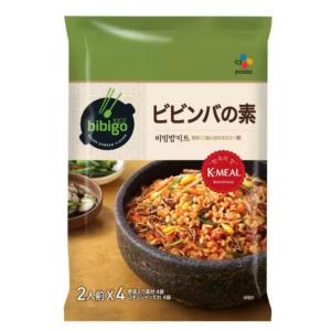 CJ 韓飯 ビビンバの素 2人前×4 ビビンバ ごはん ご飯 具材 コチュジャン 8人前 まぜるだけ 簡単 おかず シージェイジャパン ビビゴ 韓食 韓国 43392